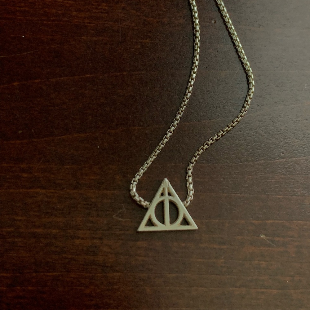 ALEX AND ANI • Deathly Hallows Sterling Silver Necklace